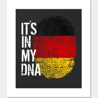 Germany Flag Fingerprint My Story DNA German Posters and Art
